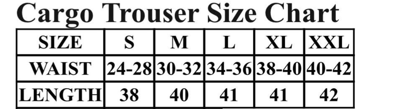 Black Cotton Cargo Trouser