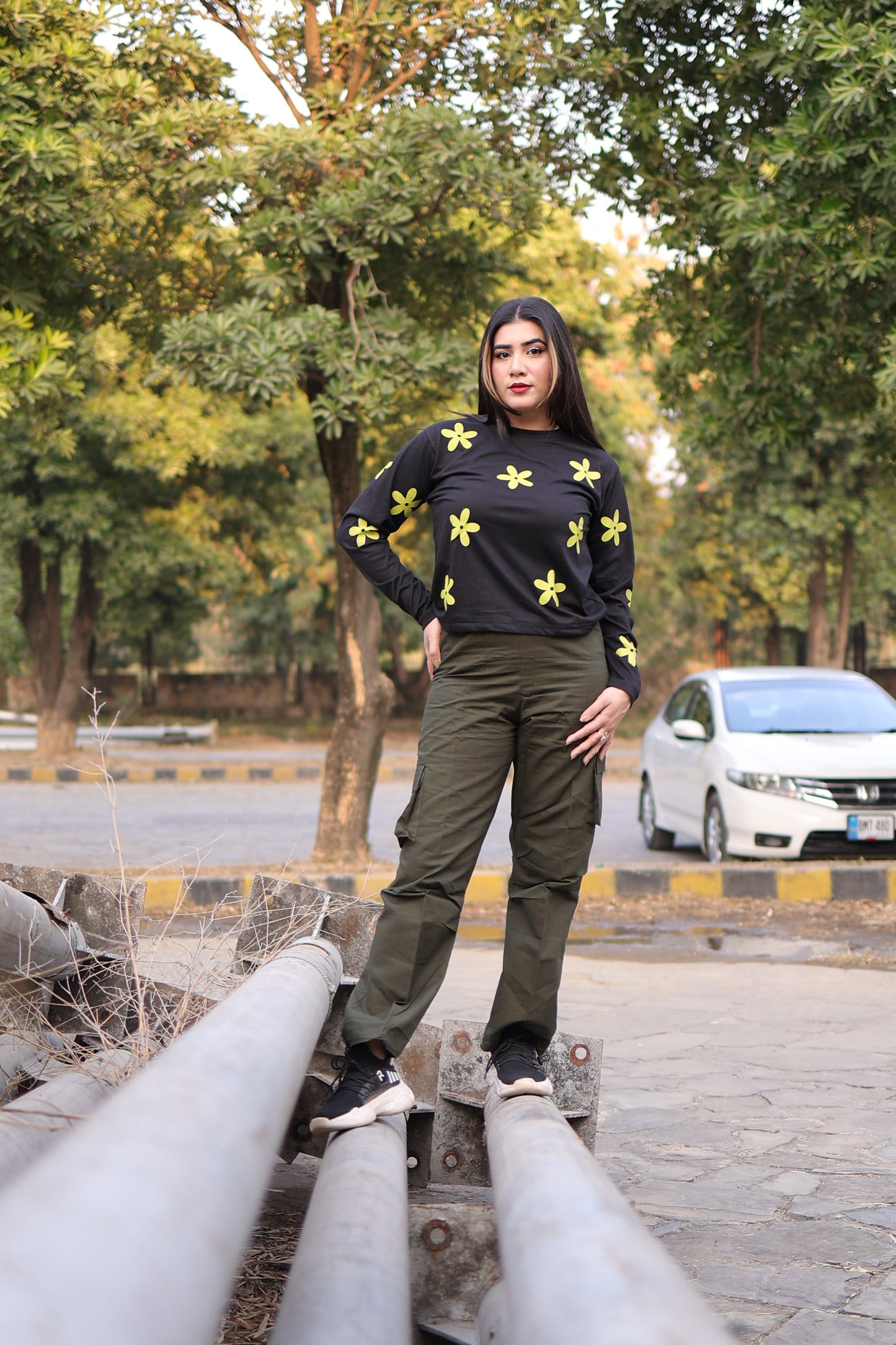 Olive Green Cargo Trouser
