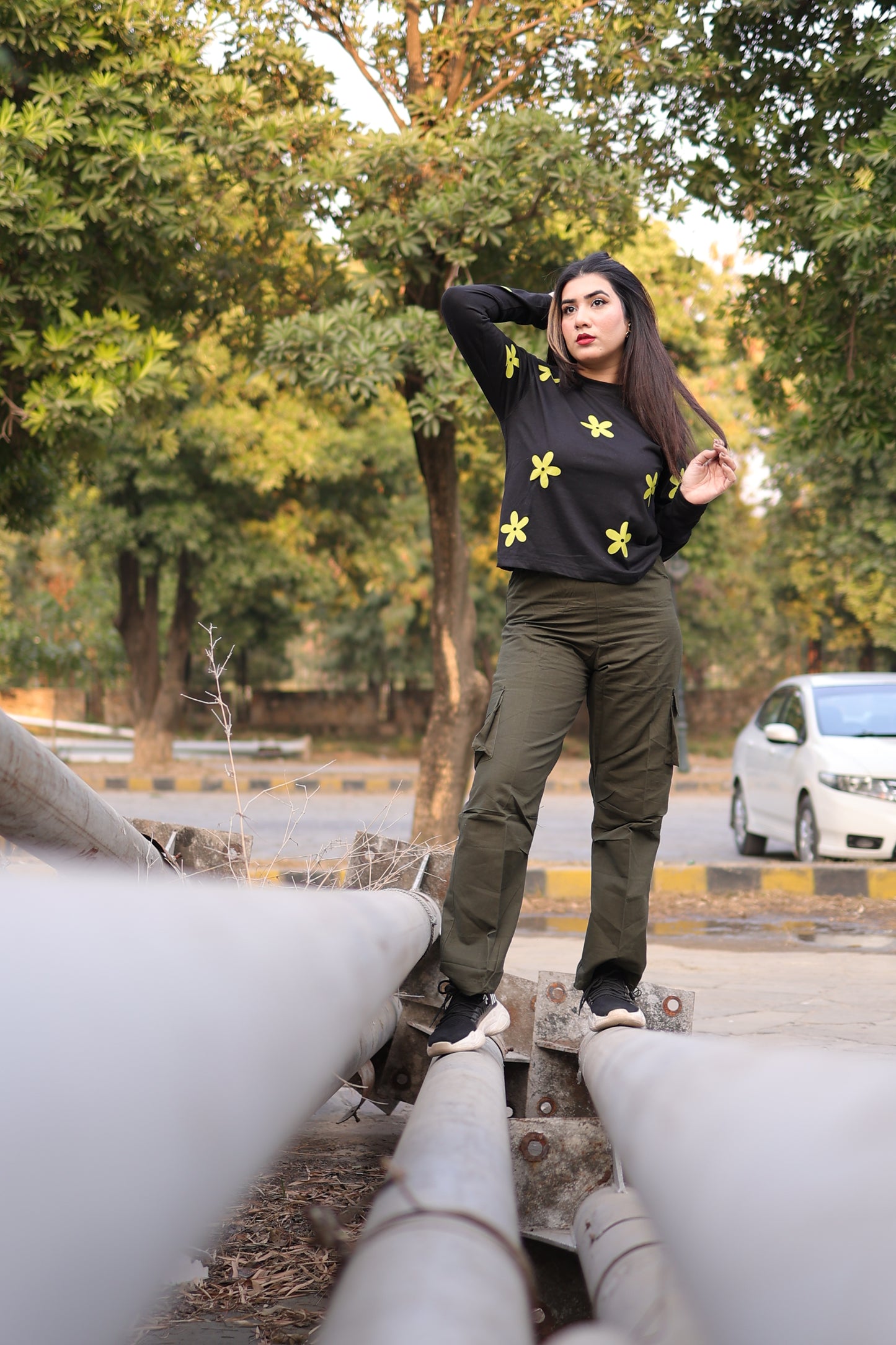 Olive Green Cargo Trouser