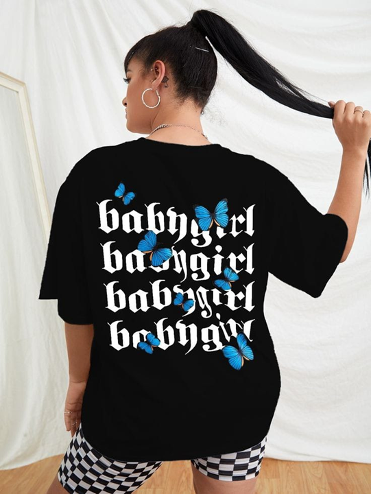 Over Size Baby Girl Tee