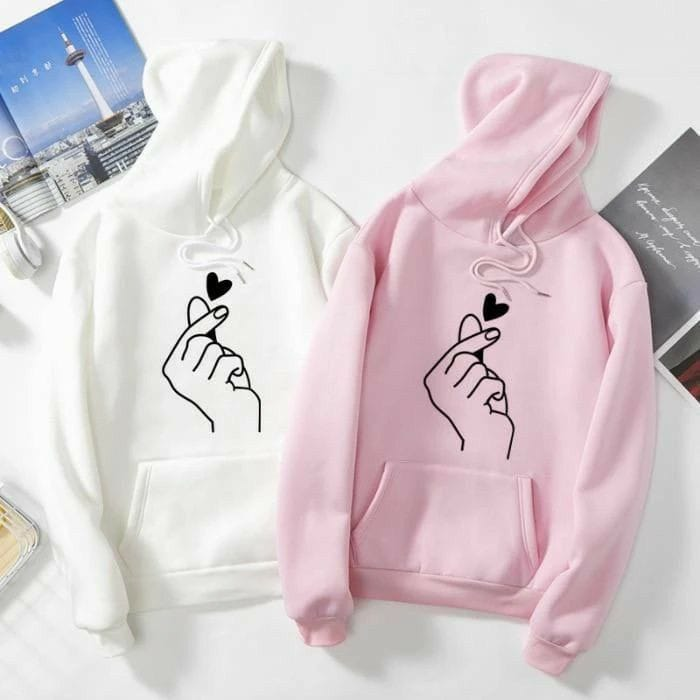 Love Cham Out Line Couple Hoodies