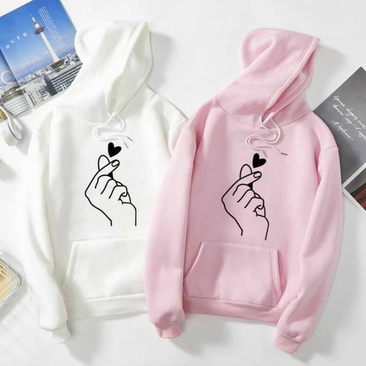 Love Cham Out Line Couple Hoodies