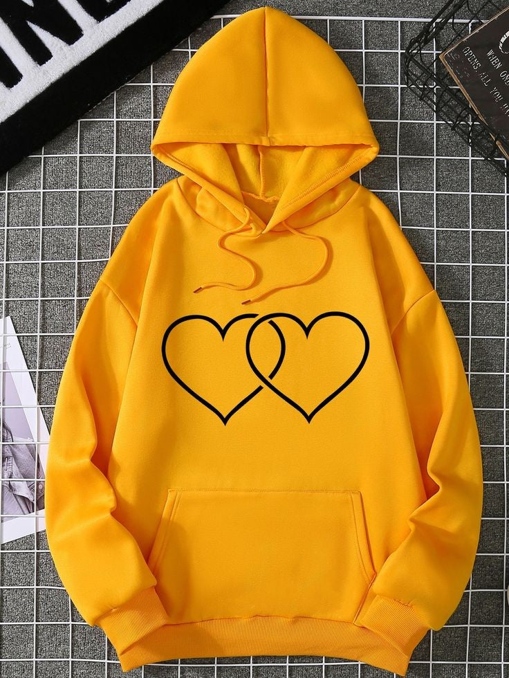 Double  Heart Hoodie