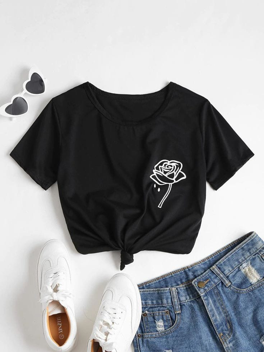 Rose Crop Top