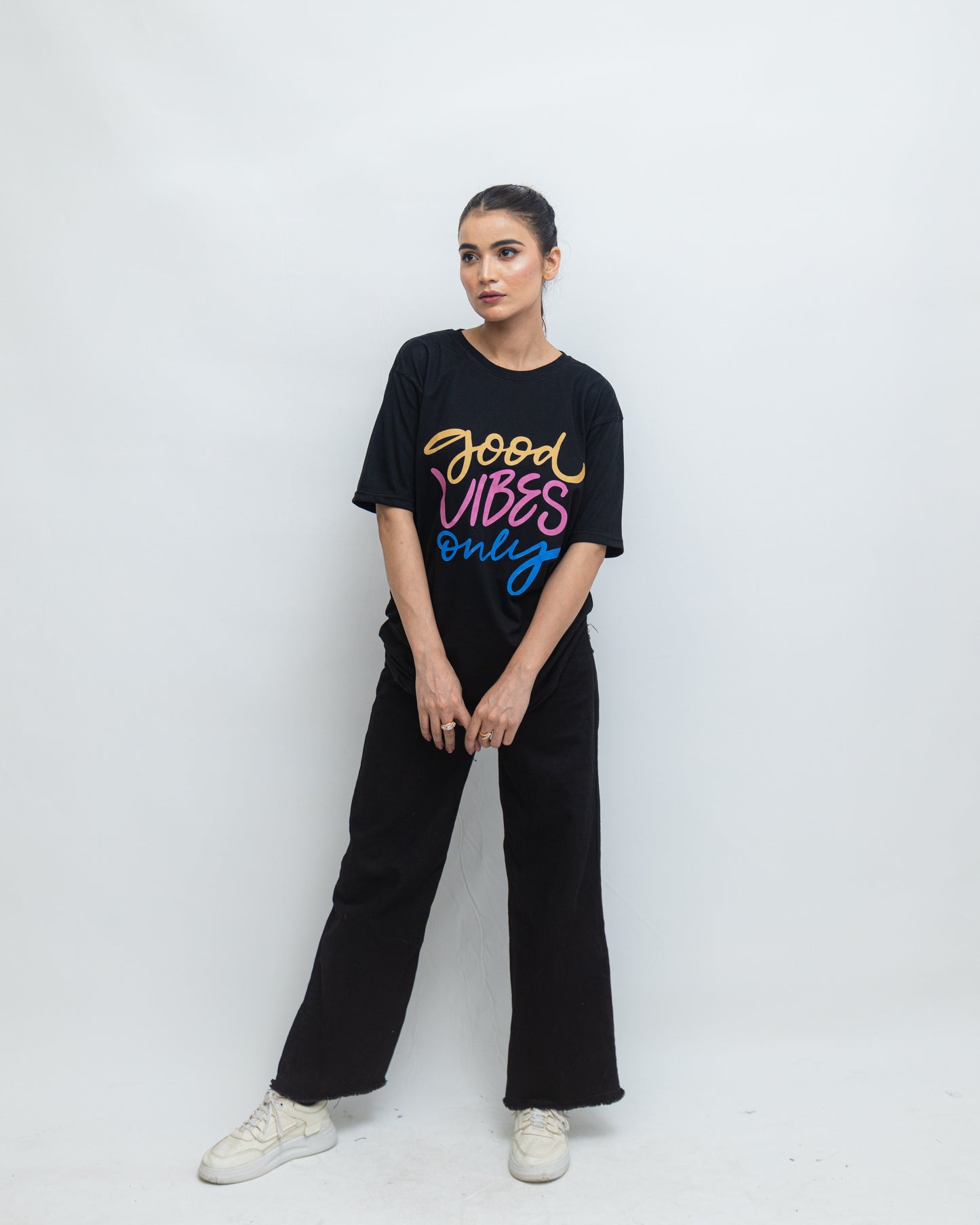 Good vibes Over Size Tee