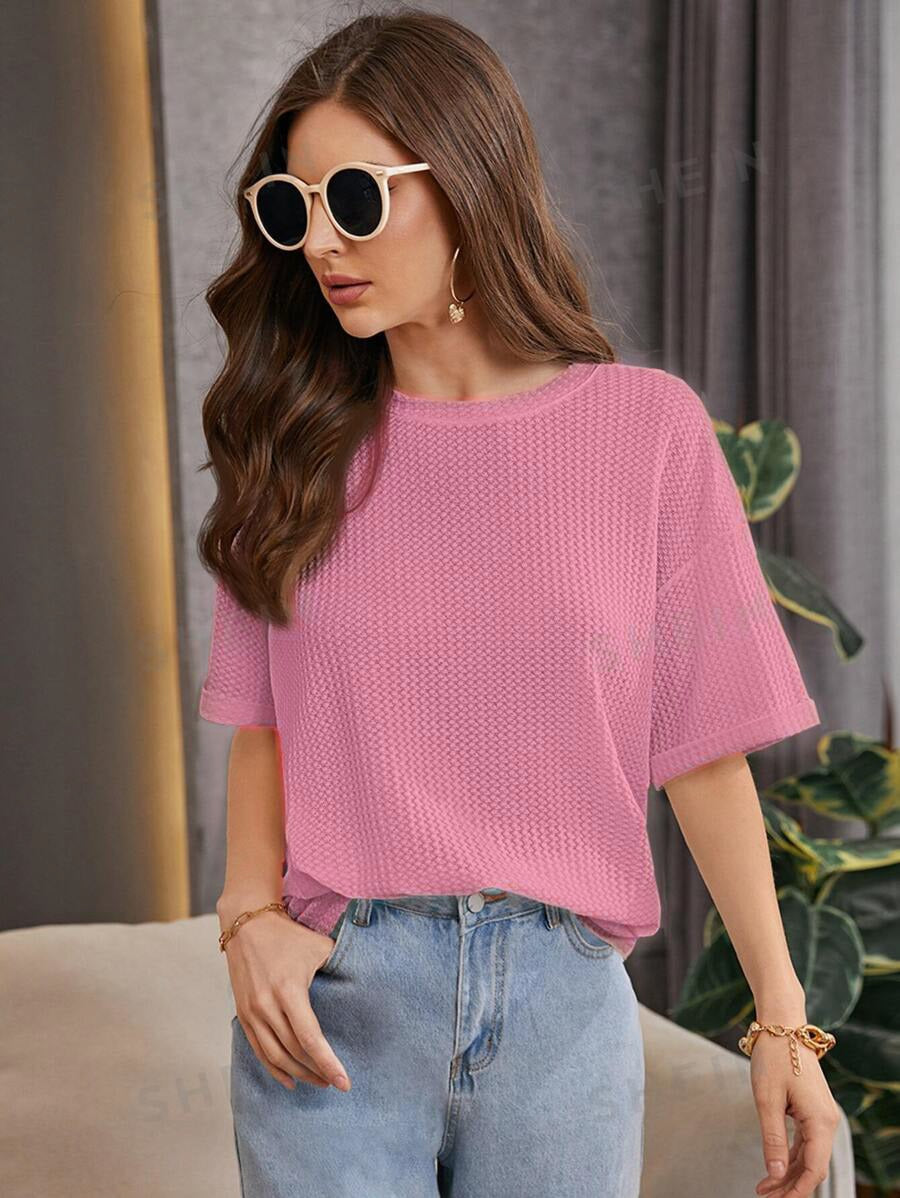 Knitted  Oversized  Tee