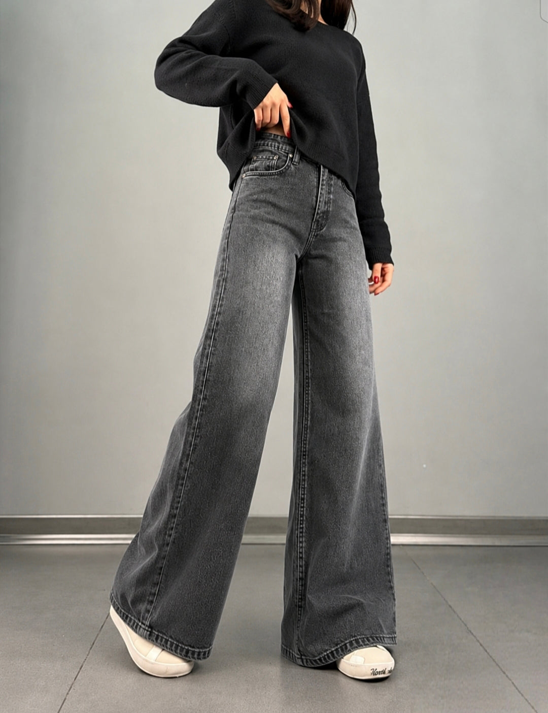 Grey Wide Leg