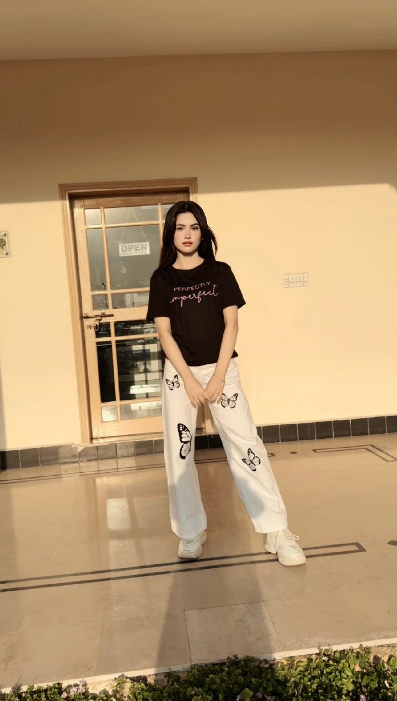 Butterfly Wide Leg Jeans