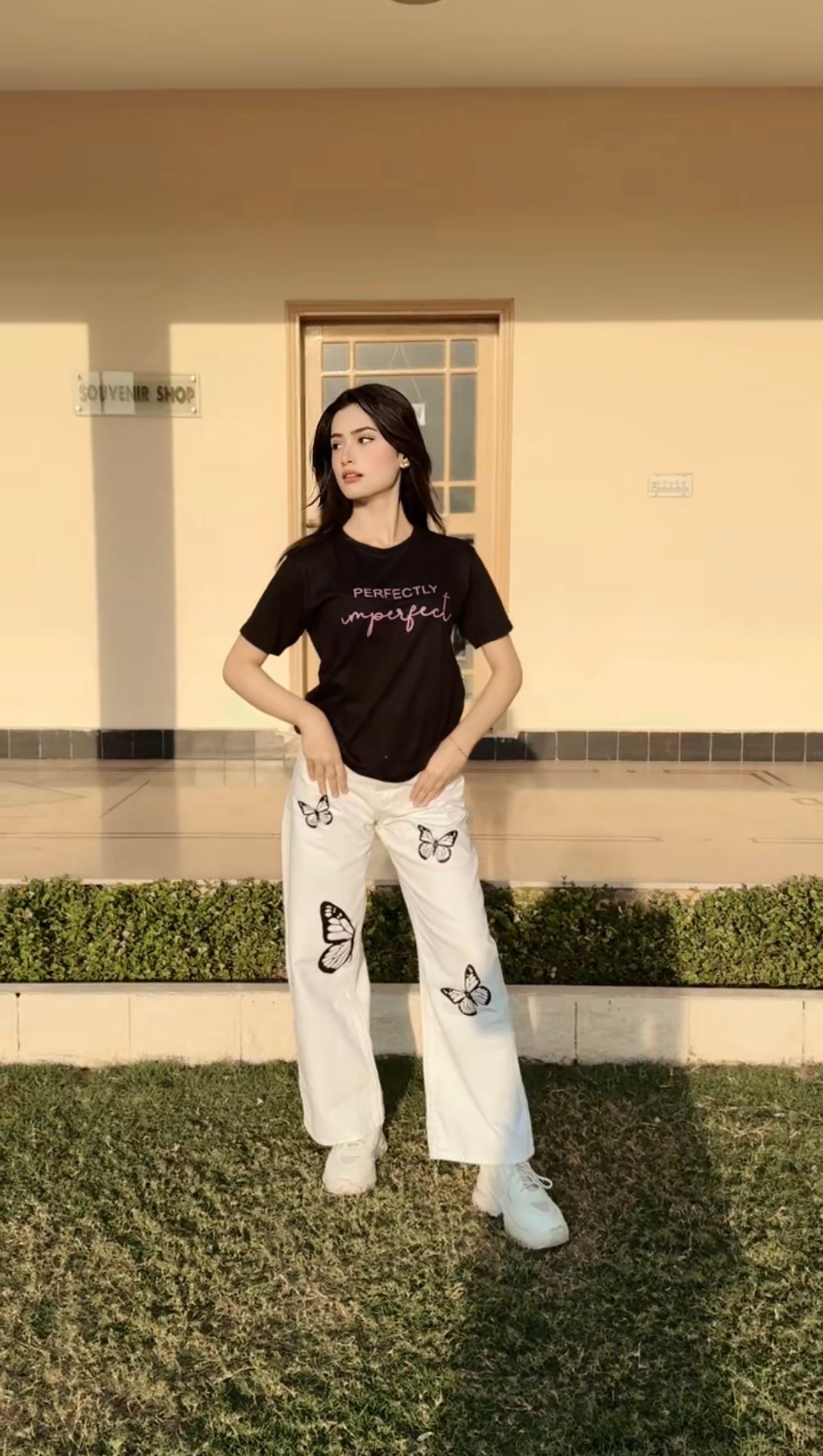 Butterfly Wide Leg Jeans