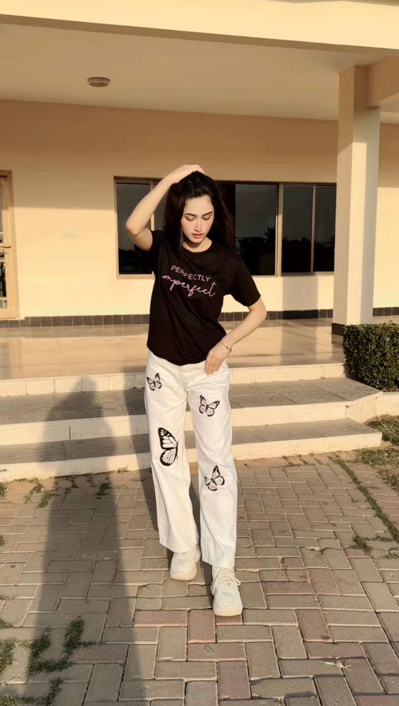 Butterfly Wide Leg Jeans