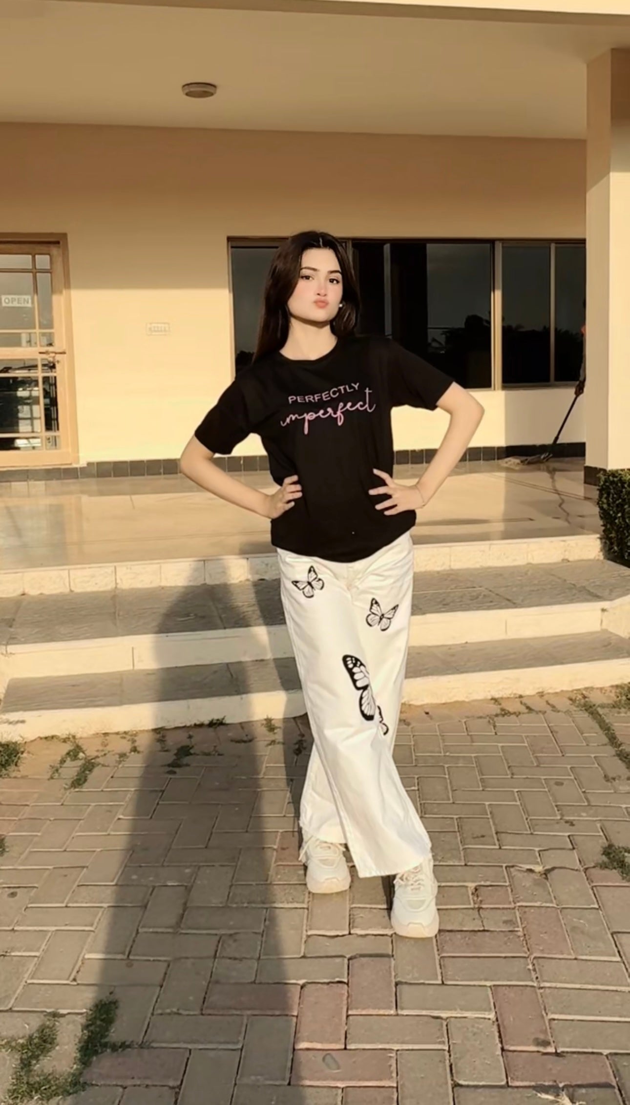 Butterfly Wide Leg Jeans