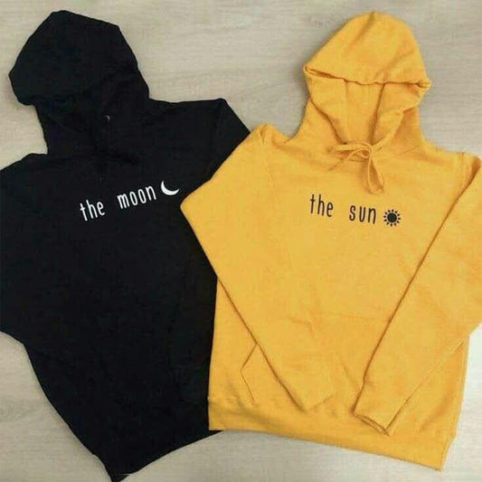 The Sun The Moon Couple Hoodie