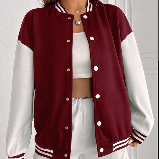 Maroon Versity Jacket