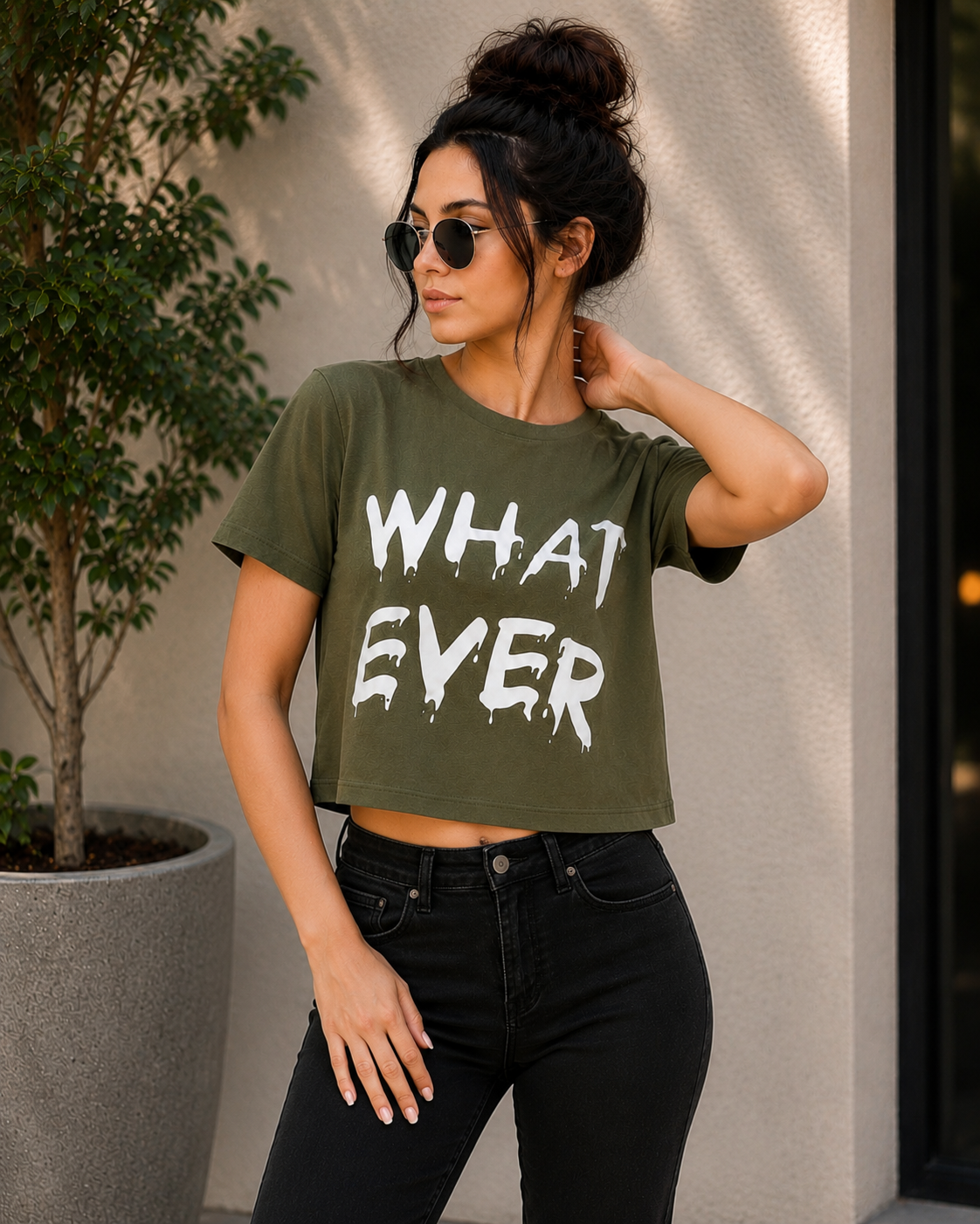 What Ever Crop Shirt