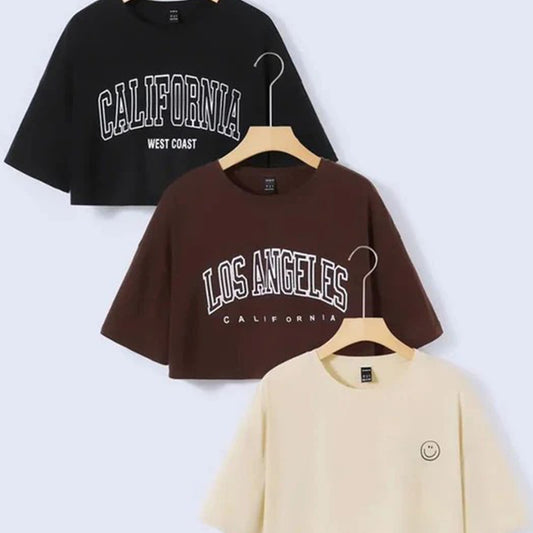 Crop Top Pack OF 3 Set - 2