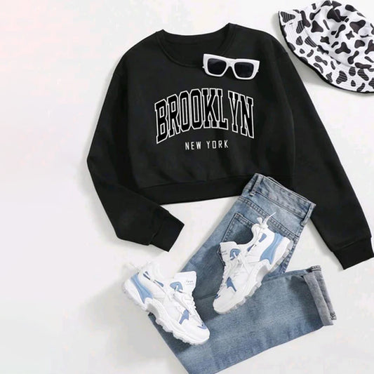 Brooklyn Crop Sweat Shirt
