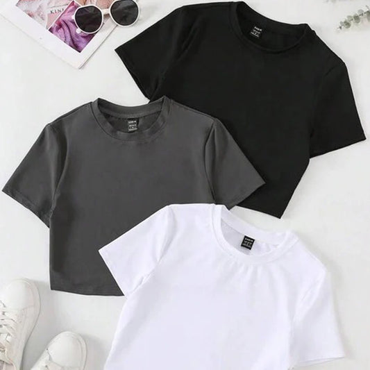 Crop Top Pack OF 3 Set - 4