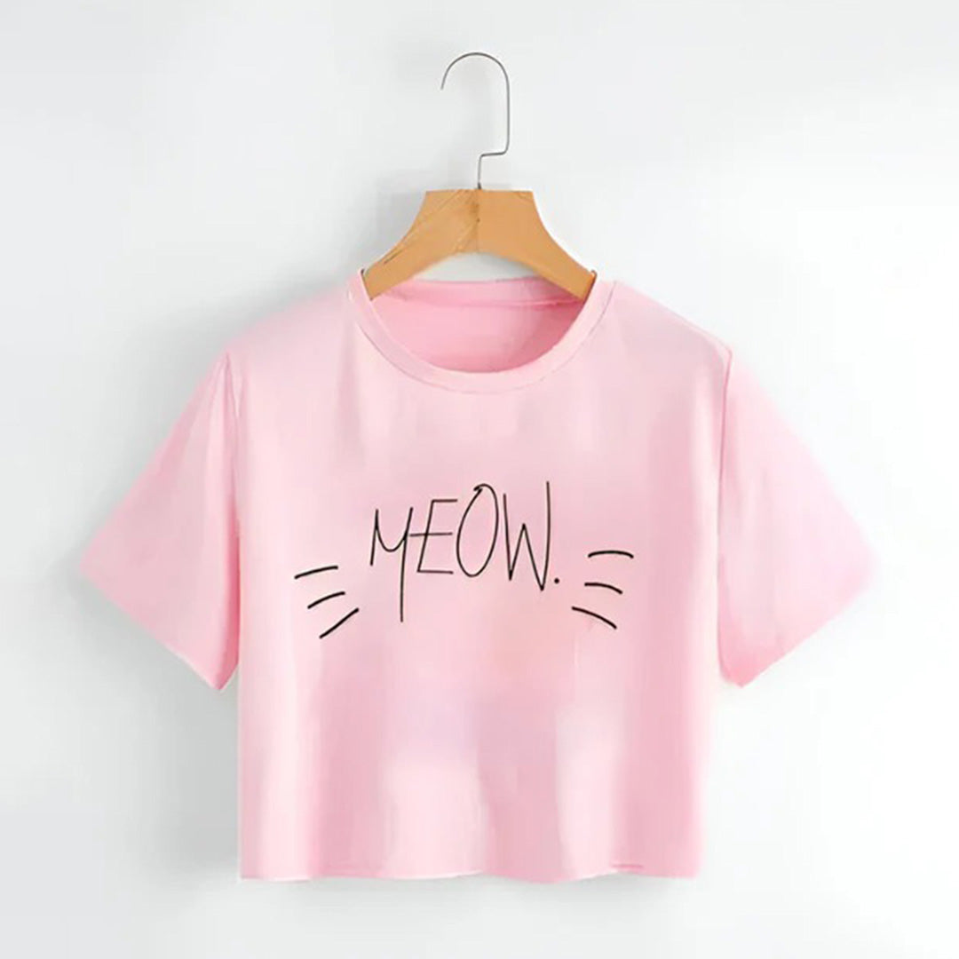 Meow Crop Top