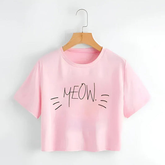 Meow Crop Top
