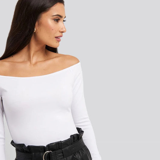 Off Shoulder Crop Top