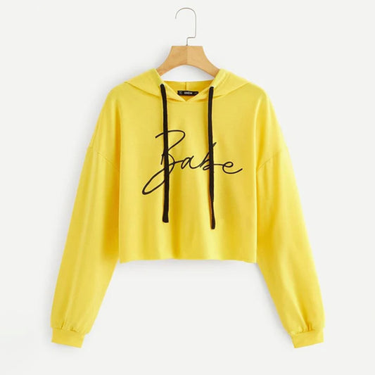 Babe Crop Hoodie