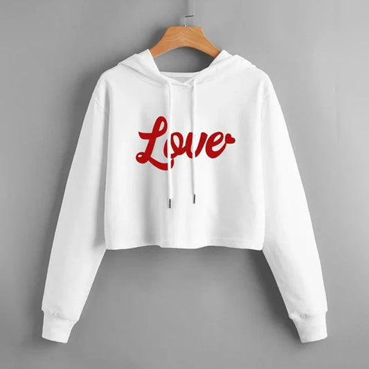 Love Crop Hoodie