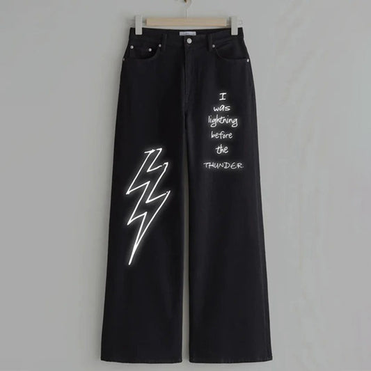 Lightning  Wide Leg Jeans