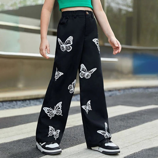 Butterfly Wide Leg Jeans