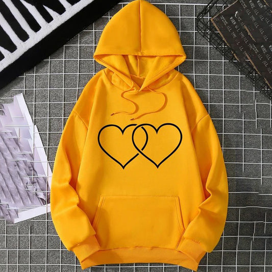 Double  Heart Hoodie