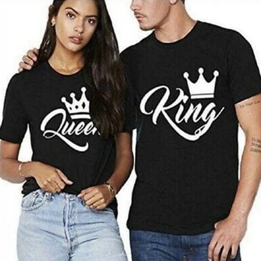 King Queen Couple  T. Shirts