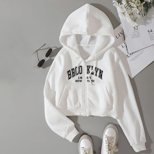 Brooklyn Zipper Crop