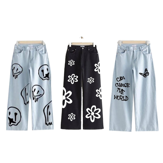 Wide Leg Jeans Pack OF 3 Set - 2