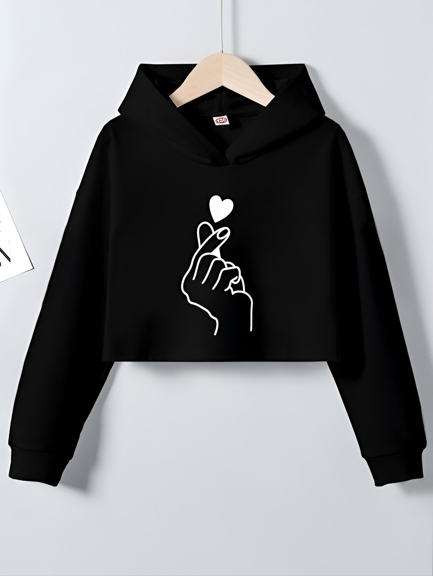 Love charm Crop Hoodie