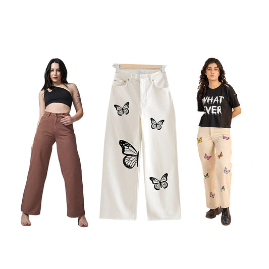 Wide Leg Jeans Pack OF 3 Set - 3