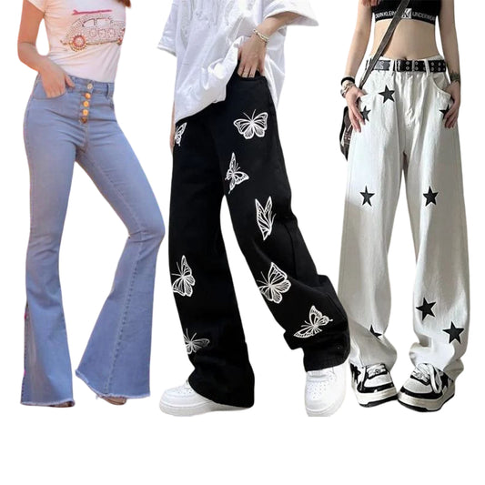 Wide Leg Jeans Pack OF 3 Set - 4